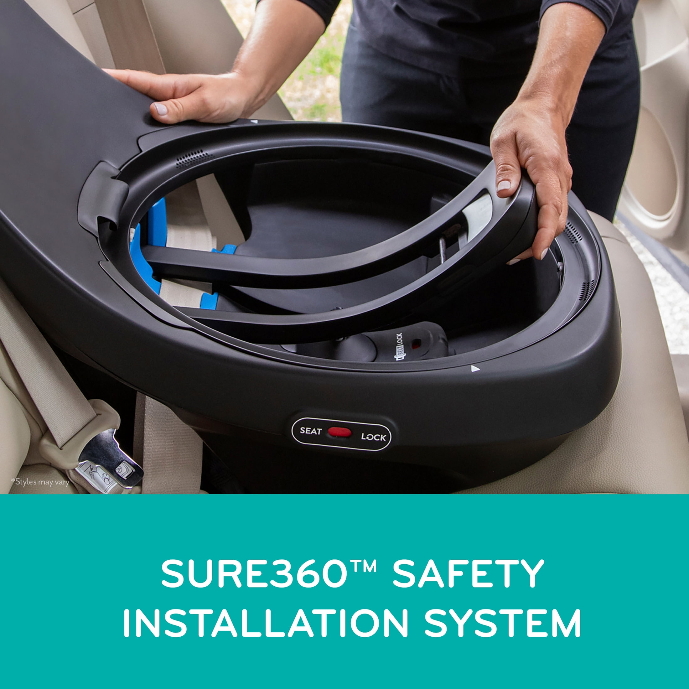 Evenflo Revolve360 Extend All-in-One Rotating Car Seat with Quick Clean Cover, Rowe Pink
