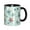 Black, variant on Starfish Shells Coffee Mug Fun Custom Ceramic Mugs 11oz Sky Blue