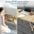 thumbnail image 6 of 1500 Piece Puzzle Table with Folding Legs and 4 Sliding Drawers,34" x 26" Wooden Jigsaw Puzzle Board with Protective Coverfor Adults, 6 of 7
