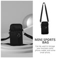 thumbnail image 3 of Yuangui Black Crossbody Running Bag for Men with Key Holder, 3 of 10