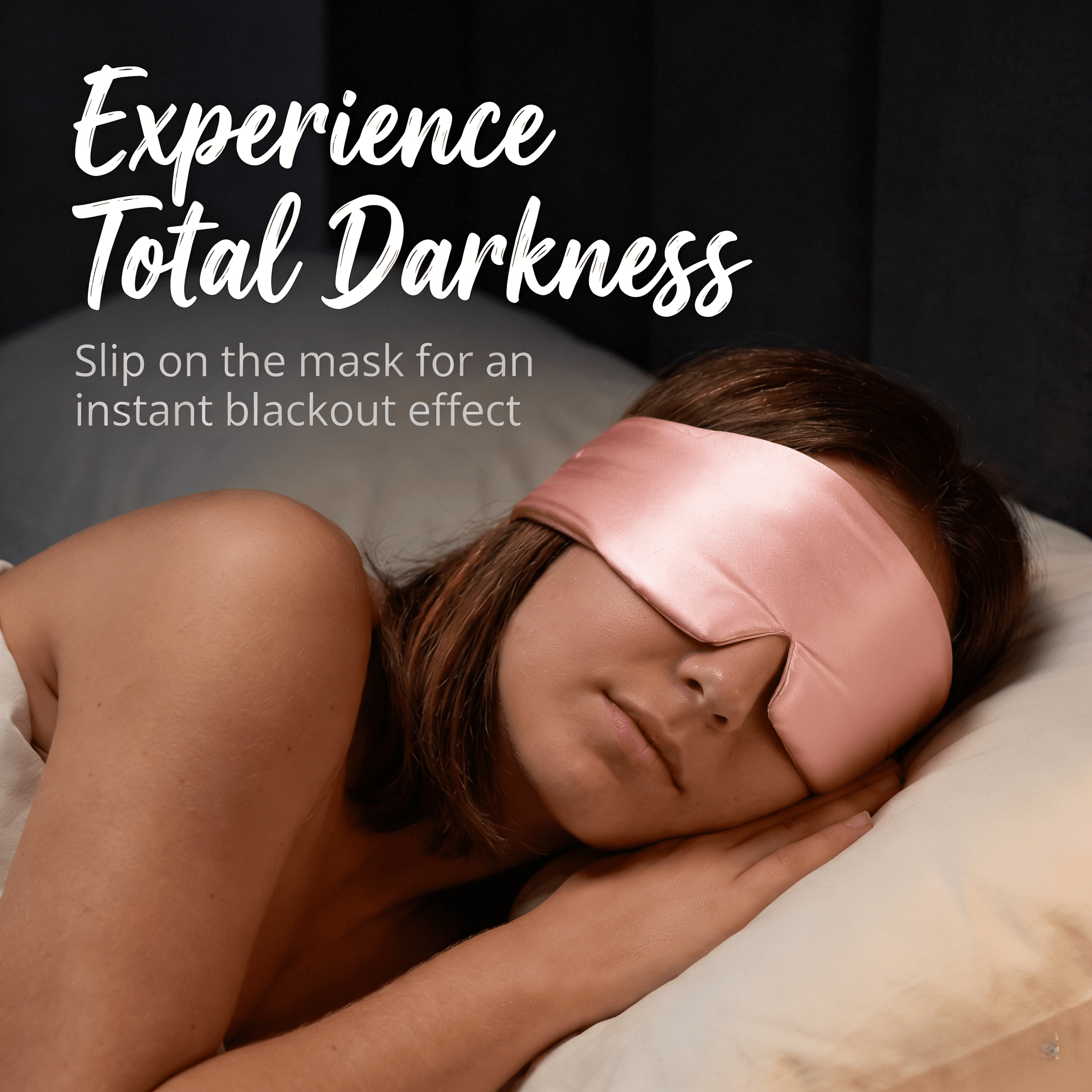 FACEMOON 100% Mulberry Silk Sleep Mask, Soft Cover with Adjustable Strap
