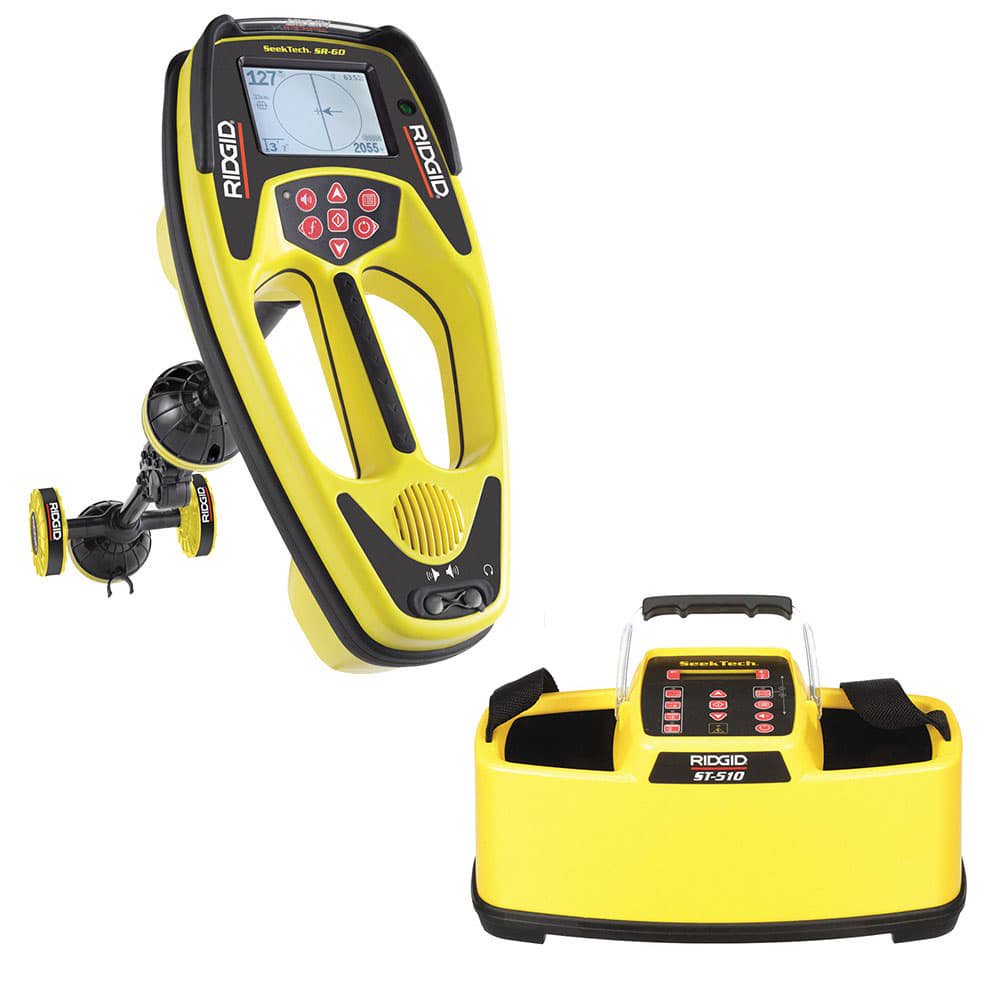 Ridgid 22163 SeekTech SR60 Line Locator & Ridgid 21903 SeekTech ST510