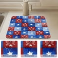 thumbnail image 6 of Dish Drying Mats Diatomaceous Earth Super Absorbent Non-slip Rubber Sole 23.6x19.7in Retro Red Bows Pattern, 6 of 11