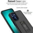 thumbnail image 3 of CoverON For Motorola Moto G Stylus 2022 Case, Military Grade Heavy Duty Full Body Phone Kickstand Cover, Black, 3 of 9