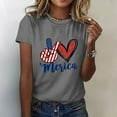thumbnail image 2 of Cathalem Womens Crop Tops Round Neck Oversized Crop Tops Workout Tops Tees,GY2 XL, 2 of 4