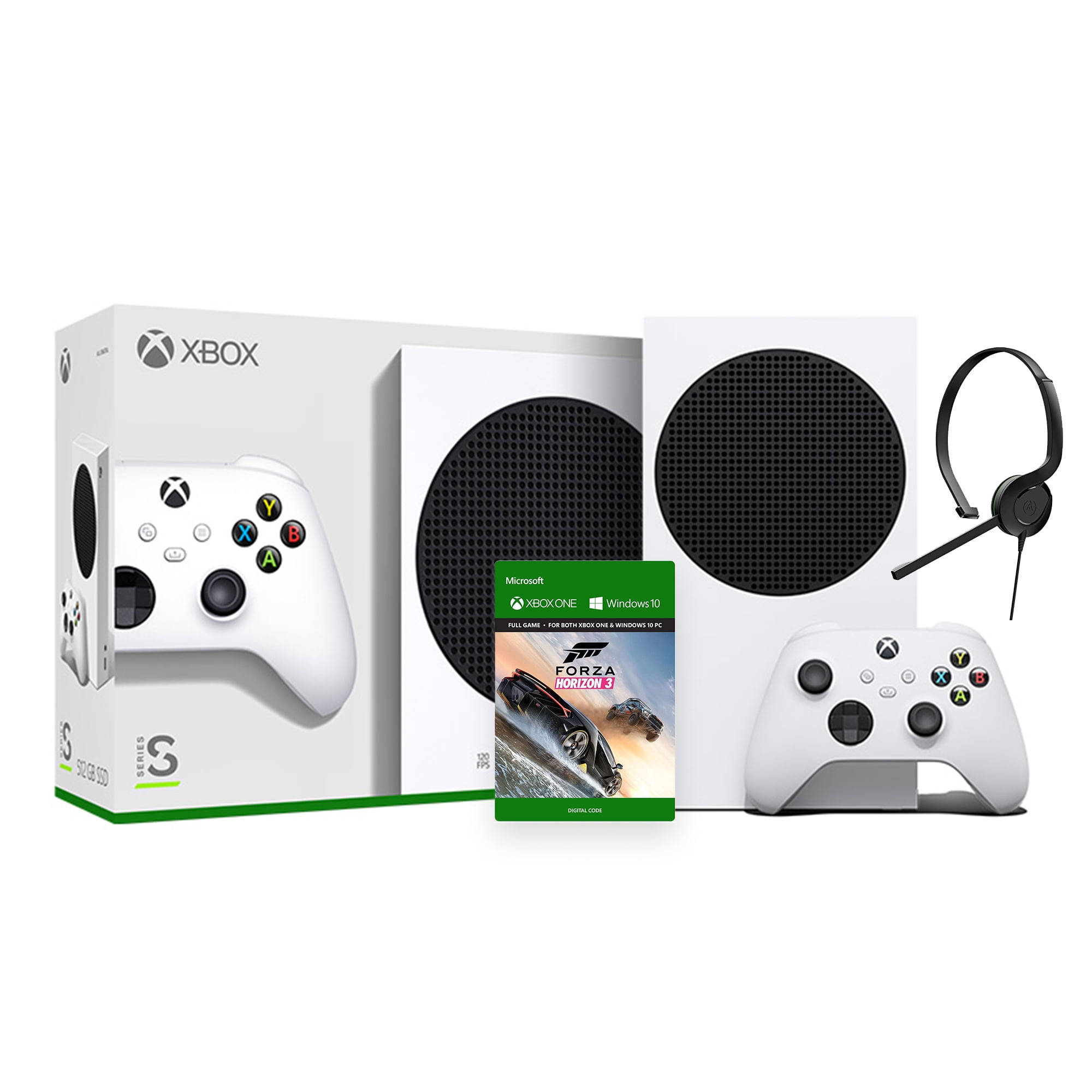 2020 New Xbox 512GB SSD Console Bundle With Forza Horizon 3 and Mytrix Authorized Chat Headset for Xbox