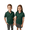 Hunter Green, variant on Boys & Girls Dry fit shirts Navy Interlock Short Sleeve, Small| Performance School Uniform Polo 7–8 year Pack 2