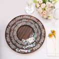 thumbnail image 4 of Balsa Circle 25 Brown 8 in Wood Print Disposable Dessert Paper Plates Floral Lace Trim Party Decorations, 4 of 8