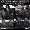 thumbnail image 2 of Car Seat Cover for Hyundai Santa fe 2026, Red Car Seat Covers, Faux Leather 5 Seats Full Set Scratch Resistant Suitable for All Seasons, Suitable for 5-seater cars only, Protect Car Seats, 2 of 7