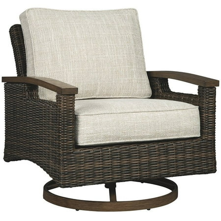 Ashley Furniture Paradise Trail Swivel Patio Arm Chair in Brown (Set of 2). item is in great condition 