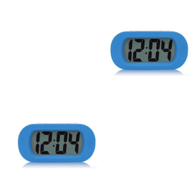 Reloj despertador LED Naiovety luz nocturna escritorio carcasa de silicona