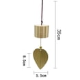 thumbnail image 2 of ENTASSER Gold Leaf Hanging Bell for Good Luck Wealth and Safe Window Door Home Pendant Wind Chime Feng Shui BellStyle 1, 2 of 5
