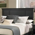 thumbnail image 1 of Homestyles Bedford Tête de Lit Grand en Bois, Noir, 1 of 6