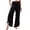 a-Black23950, variant on VNKIDY Womens Smocked Waist Wide Leg Pants With Ruffled Asymmetric Hem Side Pockets Casual Loose Fit Trousers For Beach Vacations Summer Errands Bohemian Outings Leisure Pants