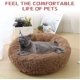 thumbnail image 4 of Cama para perros, lavable, para perros, con cojín suave, nido redondo para perros, felpa suave y cálida, cómoda para dormir, cama redonda para cachorros de felpa esponjosa Sailing  Electrónica, 4 of 5