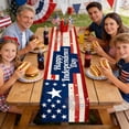 thumbnail image 4 of Sokhug Independence Day Table Runner - 71x13in Star Pattern Placemat for Dining, Multicolor B, 4 of 6