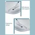 thumbnail image 1 of Mouse Pad With Wrist Rest, Ergonomic Mouse Pad Gray Soft Nonslip PU Bottom Mouse Wrist Pad For Office Work Game, 1 of 7