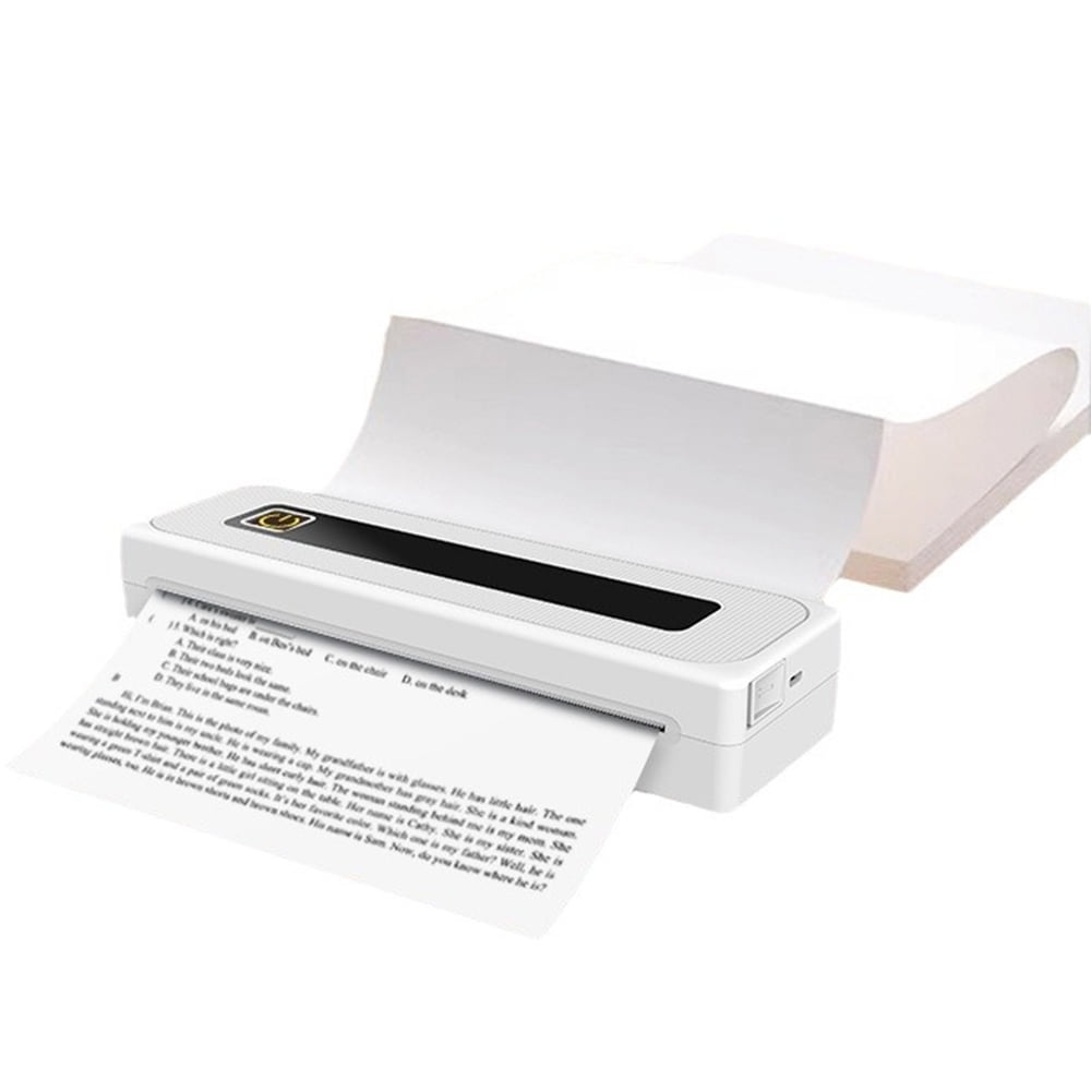 Portable printer Android Laptop Printer 8.26 Printer Thermal Paper X11.69 Thermal Car Mobile Office Printer Inkless Printer A4 Thermal Printer Laptop