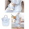 thumbnail image 6 of Portable Adjustable Pet Apron Harness Hands Frees Holder for Cats Small Dogs Carrying Bag with Spacious Pocket, 6 of 8