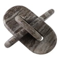 thumbnail image 3 of Rounded Knot for Home and Bathroom Decor - Marble Sculpture for Living Room, Office Desk or Shelf Styling - Modern Stone Decorative Ornament for Coffee Tables and Room Accent - 9", Gray, 3 of 12