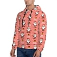 thumbnail image 3 of Naloa Merry Christmas Santa Claus Men's Casual Hooded Collar Drawstring Hoodies Pullover Sweatshirts Casual Long Sleeve Shirts-XX-Large, 3 of 7