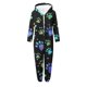 thumbnail image 3 of Mono de niña de manga larga con capucha y manga larga, pijama informal de invierno cálido, ropa de dormir para niña, mono de poliéster, 3 of 5