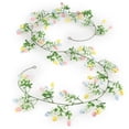 thumbnail image 6 of 6.9ft Easter Egg Decorations with Rattan Green Plants Wall Decor, Artificial Easter Garland Hanging with Pastel Eggs Greenery Vine for Spring Home Mantel Window Party Decoration, HAODEJW, 6 of 7