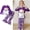 D-Purple Ghost, variant on Bellafa Baby Girl Halloween Outfit Ruffle Long Sleeve Crew Neck Pumpkin Ghost Print Tops Shirt Bell Bottoms Toddler Fall Outfits-1PCS