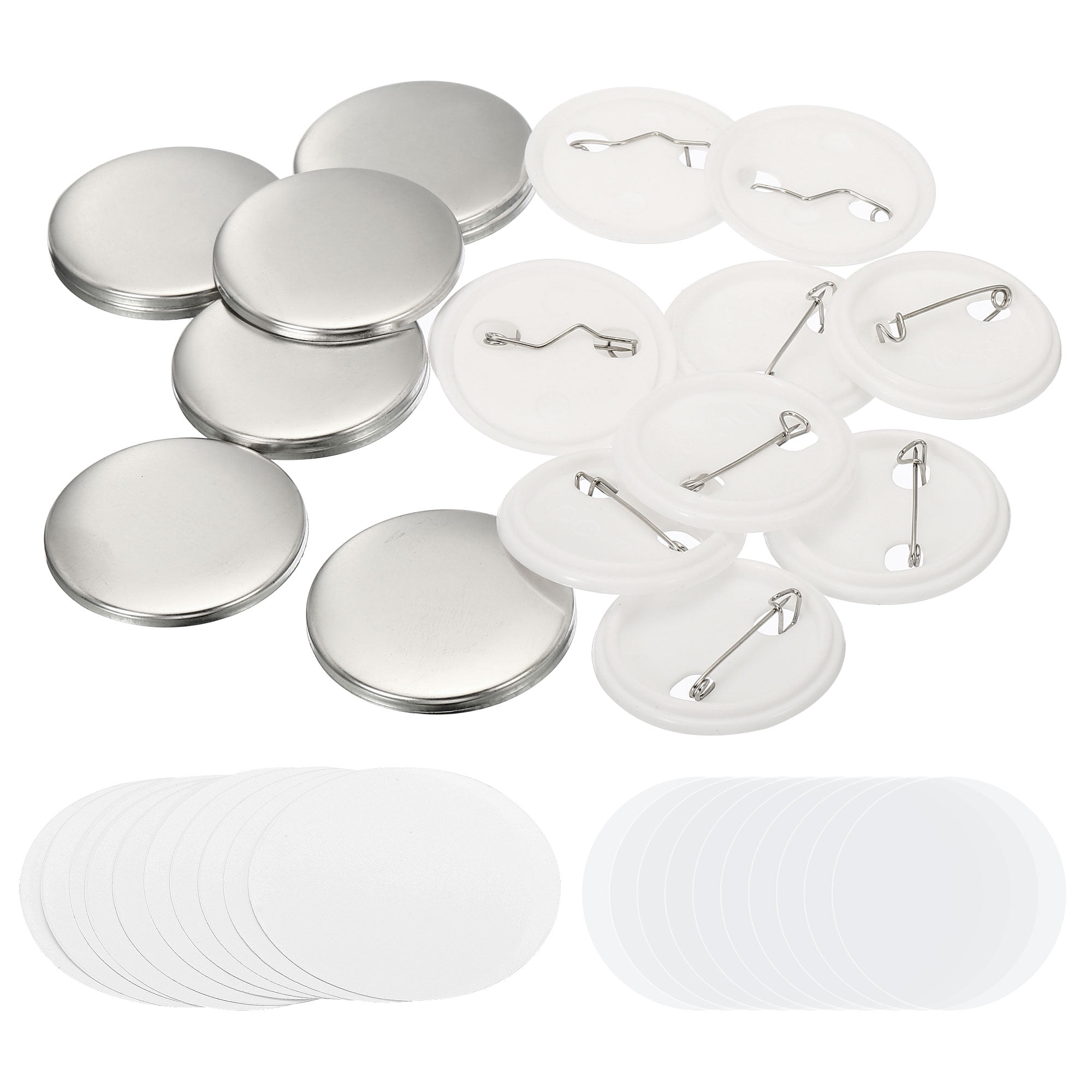 1.44inch Blank Button Making Supplies,25Pcs Round Badge Parts for