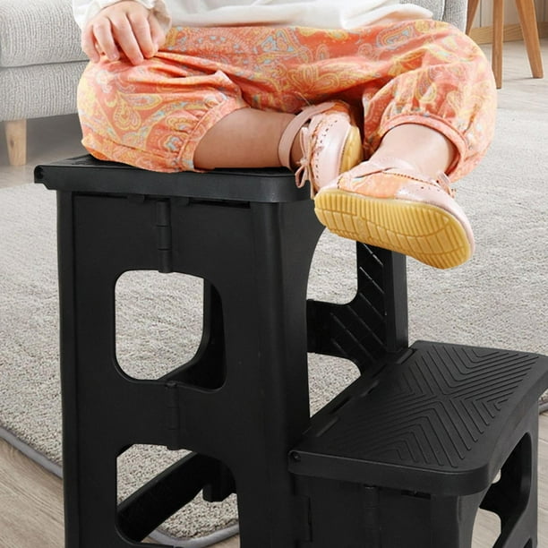 Tachiuwa 2 Step Stool Multi Purpose Compact Heavy Duty Step Stool