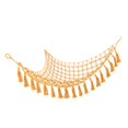 thumbnail image 2 of Stuffed Animal Storage Net, Durable Toys Storage Hammock Cotton Rope Easy To Install With Mounting Accessories For Home Autumn Yellow, 2 of 8