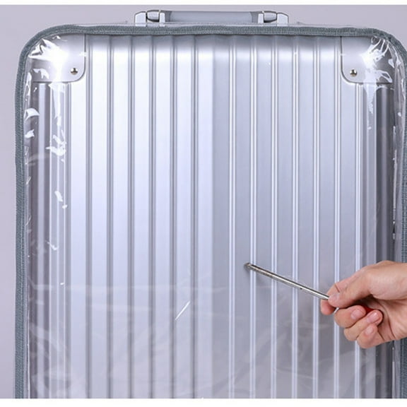 SOPOTUTU Grey Luggage Case Cover with Handle Access Scratch and Dirt Protector for Suitcase