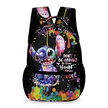 3D Printed Stitch Backpack Cartoon Casual Backpack Lightweight Large Capacity Travel Laptop Backpack Computer Bag,Thickened Large Capacity Travel Bag, Cute Casual Travel Backpack Fans Gift