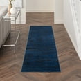 thumbnail image 6 of Noursion Essentials Solid Contemporary Midnight Blue 2' x 6' Area Rug, (6' Runner), 6 of 10