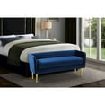 thumbnail image 6 of Meridian Furniture Audrey Navy Velvet Bench, 6 of 6