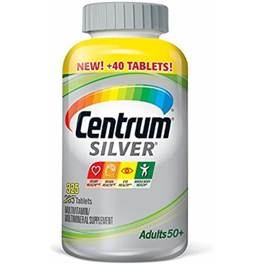 (4 pack) Centrum Silver Adults 50 Plus Multivitamin With Vitamin C, D ...