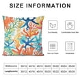 thumbnail image 5 of COMIO  Starfish Coral Pillow Covers,Beach Coastal Nautical Ocean Themed Throw Pillow Case Summer Sea Blue Teal Cushion Cover for Couch Sofa Bed Farmhouse Indoor Outdoor Decorative, 5 of 5