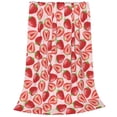thumbnail image 2 of Fotbe Cute Strawberry Manta de Franela Acolchonada con Estampado, Súper Suave y Esponjosa, Extra Grande para Sofá, Cama, Uso Todo el Año-60"x50", 2 of 7