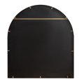 thumbnail image 4 of Kate and Laurel McLean Modern Arched Metal Framed Wall Mirror, 32 x 36, Gold, Decorative Mid-Century Statement Mirror with Rounded Arch Shape for Stunning Wall Home Decor, 4 of 7