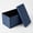 Blue PE/76IN, variant on Alvantor Foldable Storage Ottoman Bench, 42 Gallon Large Capacity, 660lbs Weight Capacity, 1" Thick Foam Seat
