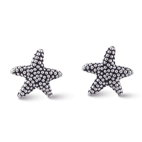 SilverCloseOut Sterling Silver Womens Starfish Earrings, Studs, Dainty