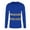 Blue, variant on Men High Vis Reflective T Shirt, Long Sleeve Mesh 95% Polyester, 5% Spandex, for Outdoor Safety Activities