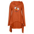 thumbnail image 3 of WEAIXIMIUNG Sweat à Capuche pour Femmes Fermeture Éclair Mode Automne et Hiver Manches Longues Imprimé Uni Droit, 3 of 3