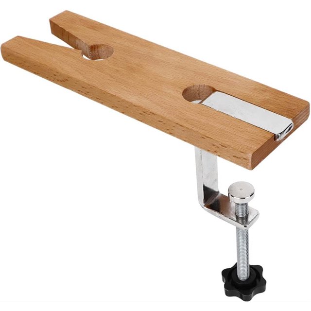 Banco de trabajo de madera para joyeros, abrazadera de banco para joyeros, abrazadera de ranura en V en forma de C, mesa para fabricación y procesamiento de joyas TUNC Sencillez