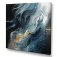 thumbnail image 2 of Designart "Blue And White Transcendent Brushstrokes V" Abstract Painting Wall Art Print, 2 of 5