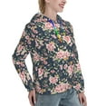 thumbnail image 6 of Kdxio Vintage Floral Print Womens Oversized Hoodies Sweatshirts Hooded Pullover Tops Sweaters Casual-Large, 6 of 7
