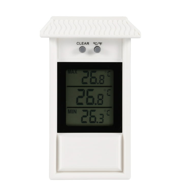 Digital Max Min Greenhouse Thermometer - Monitor Maximum and Minimum  Temperatures for Use in The Garden Greenhouse or Home & Can Be Used Indoor  or