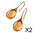 thumbnail image 1 of Pendientes Colgantes Fernando de Lágrima para Mujer Piedra Natural Ámbar 2 Piezas, 1 of 8