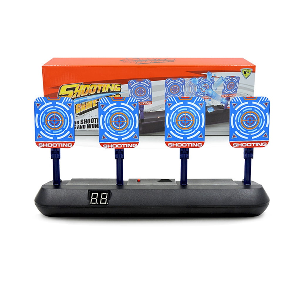 Juego De Tiro Al Blanco Digital Para Niños – Pistola Nerf Con 40 Balas De Espuma Y Objetivo Electrónico Que Cuenta Puntos – Diversión En Interior Y Exterior