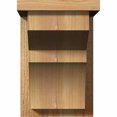 thumbnail image 2 of 8"W x 12"D x 12"H Monterey Rough Sawn Corbel w/Backplate, Western Red Cedar, 2 of 9